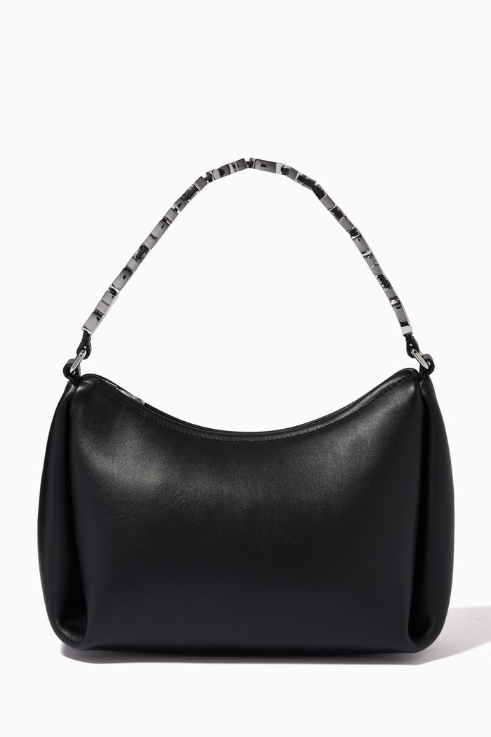 

Marquess Medium Hobo in Leather, Black