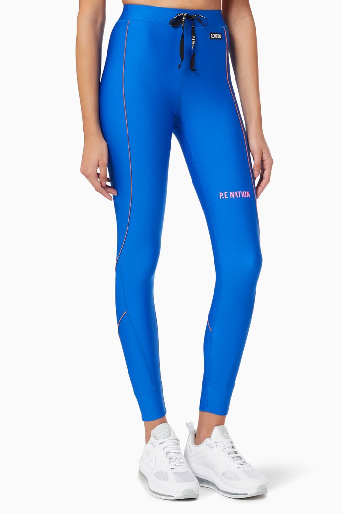 

Victory Leggings in Recycled Polyester, Blue