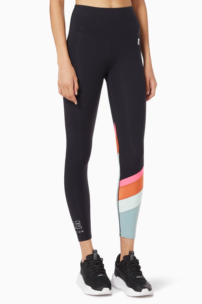 

Check Mark Leggings in Recycled Nylon, Black