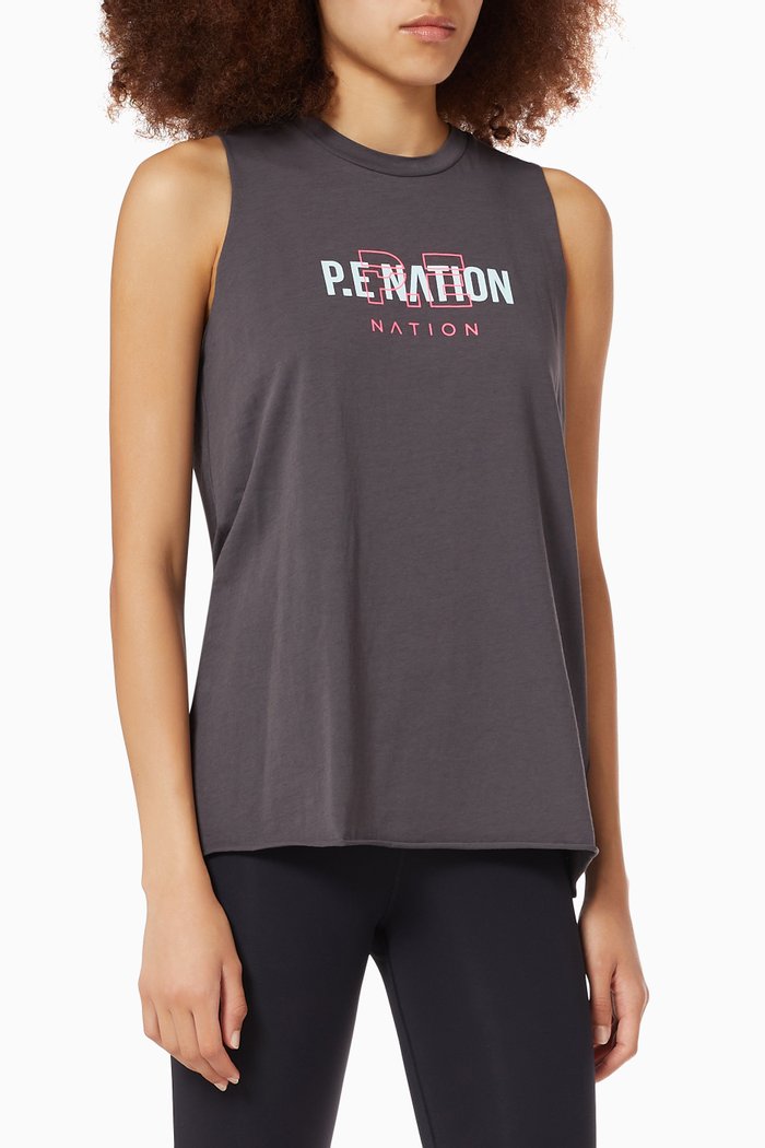 Unity Tank Top in Organic Cotton, Grey