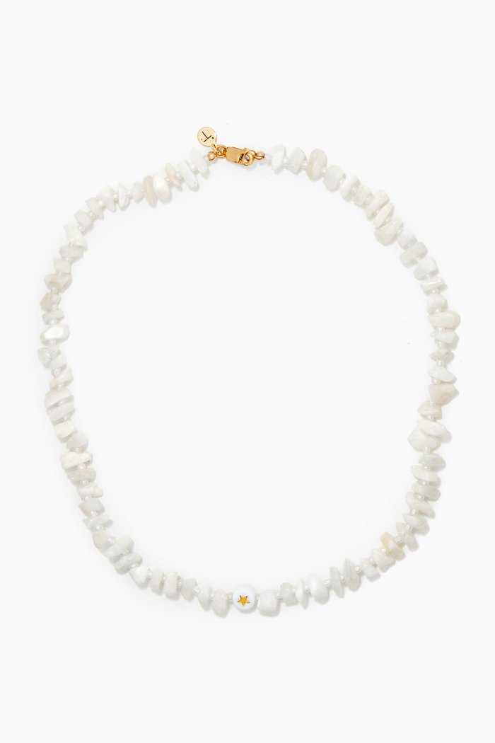 

Star Moonstone Crystal Healing Necklace, Neutral