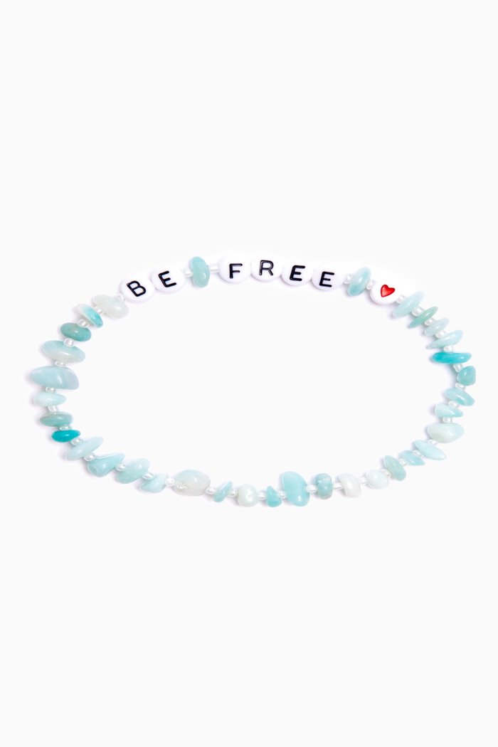 

Be Free Amazonite Crystal Healing Anklet, Blue