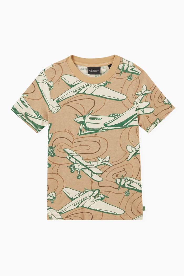

Printed T-shirt in Organic Cotton, Multicolour