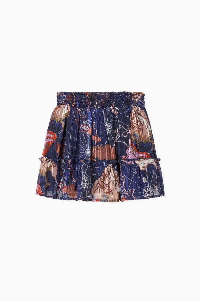 

Printed Skirt in Chiffon, Multicolour