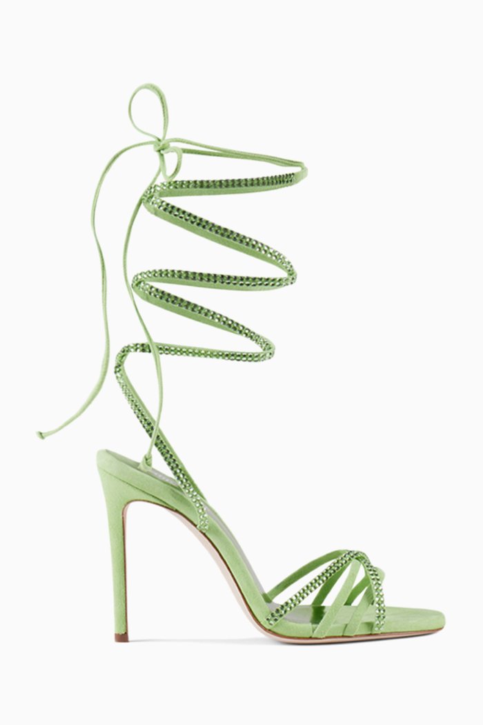 

Holly Nicole Sandals in Crystal Suede, Green