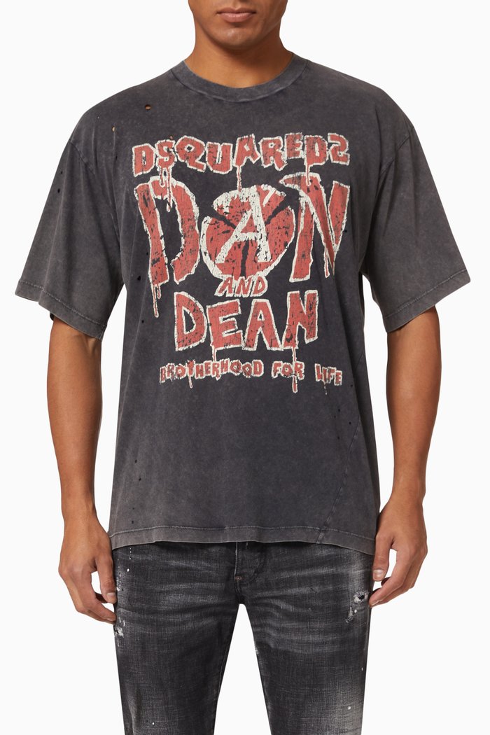 

D&D Iron T-shirt in Cotton Jersey, Grey