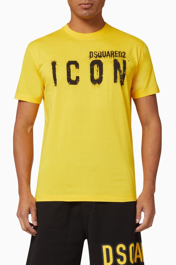 

Icon Logo T-Shirt in Cotton Jersey, Yellow