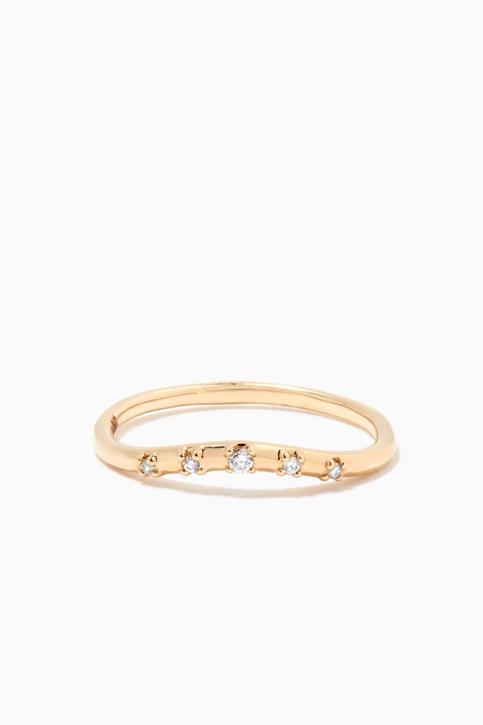 

Curve Diamond Band in 14kt Yellow Gold