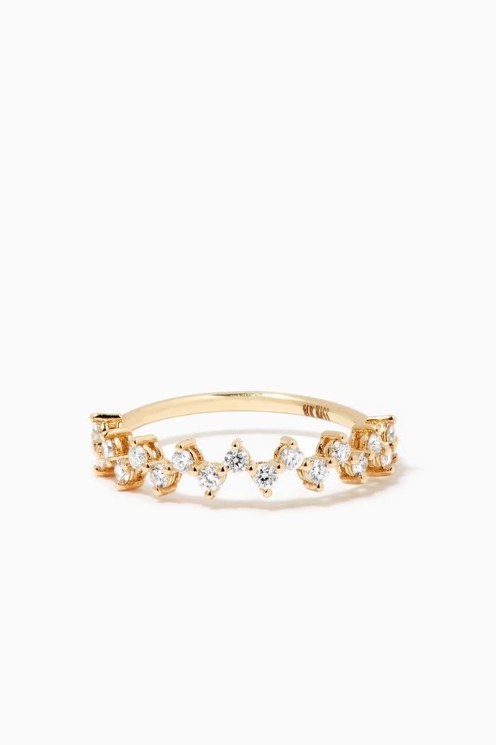 

Diamond Crown Ring in 14kt Yellow Gold