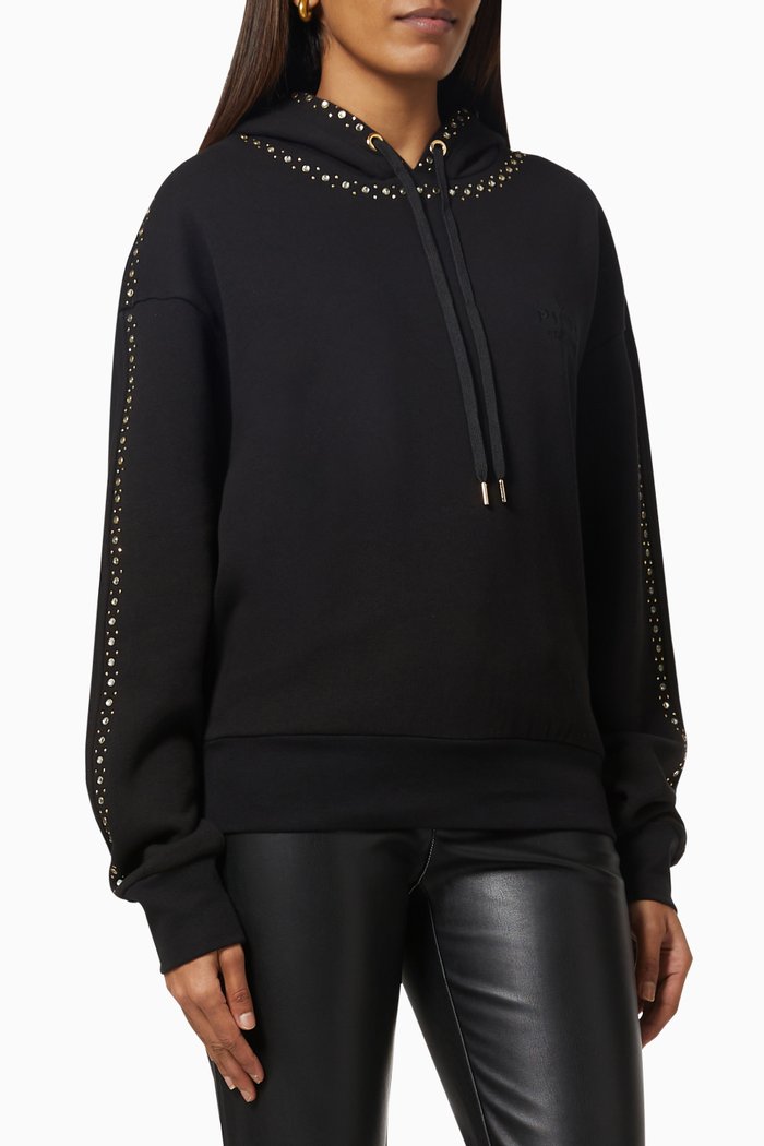 

Motivare Sweatshirt with Jewel Embellishments, Black