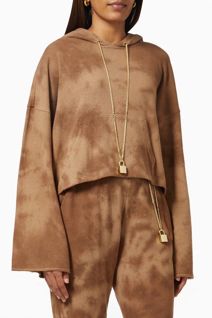 

Ritornare Pullover with Padlock Chain, Brown