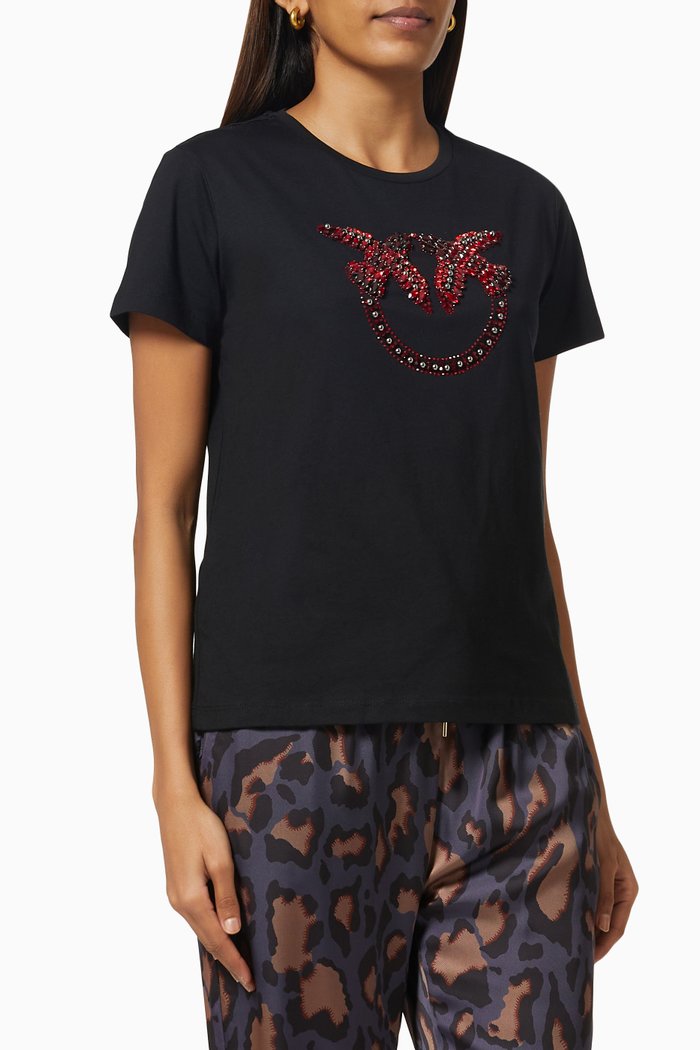 

Quentin 2 T-shirt in Cotton, Black