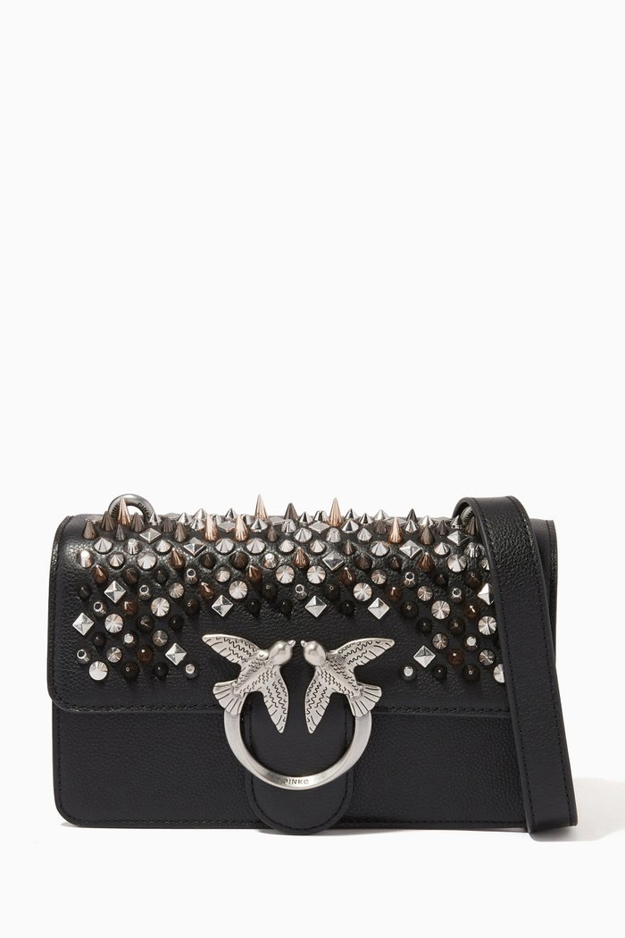 

Mini Love Icon Punky Bag in Leather, Black