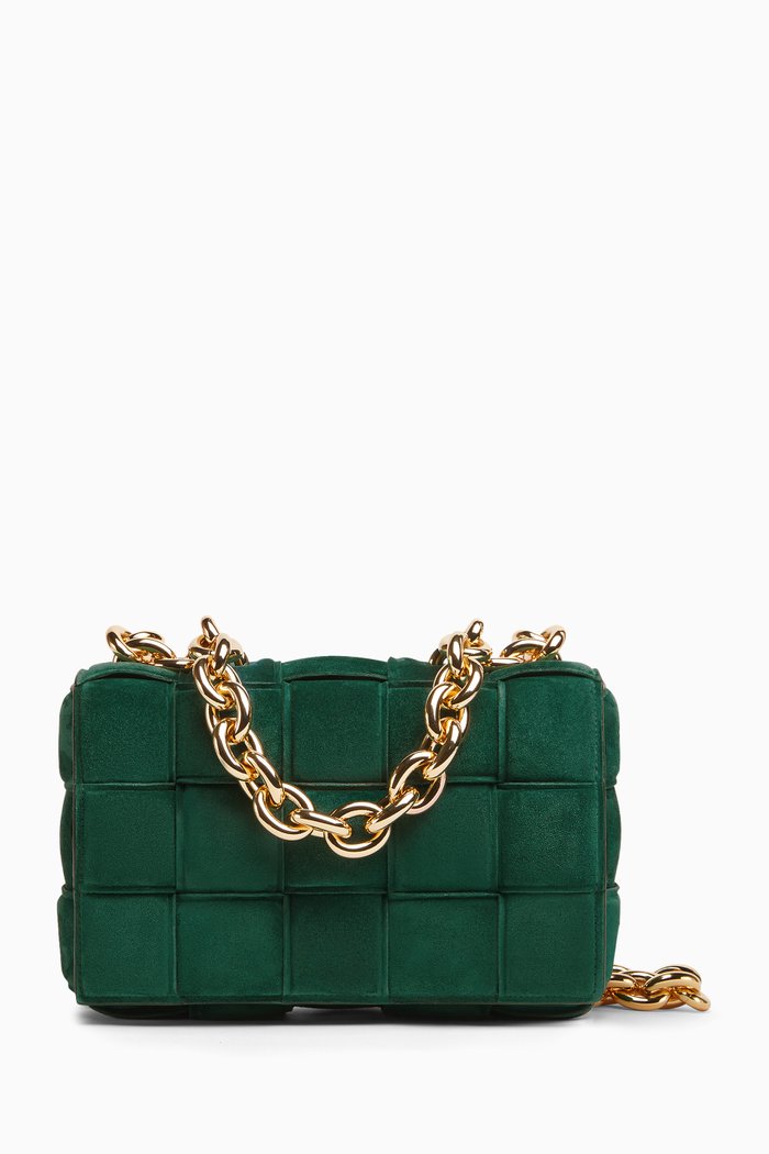 

The Chain Cassette in Suede, Green
