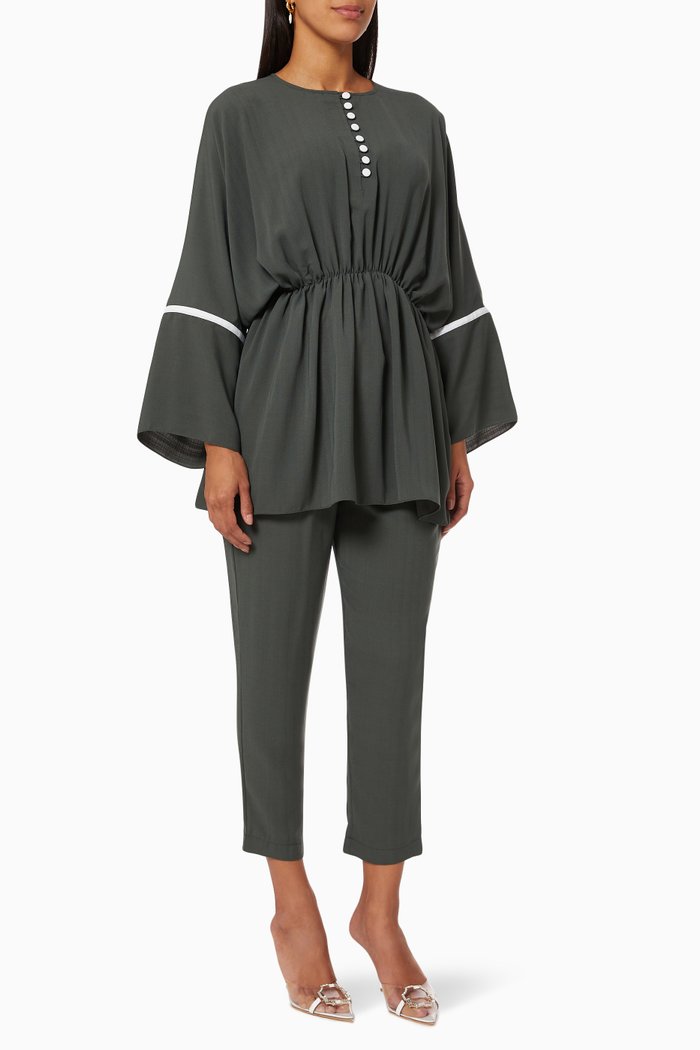 

Janelle Scrunch-waist Co-ord Set, Green