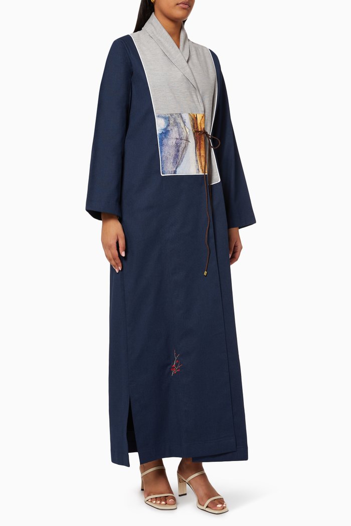 

Art Design Kimono in Cotton, Blue