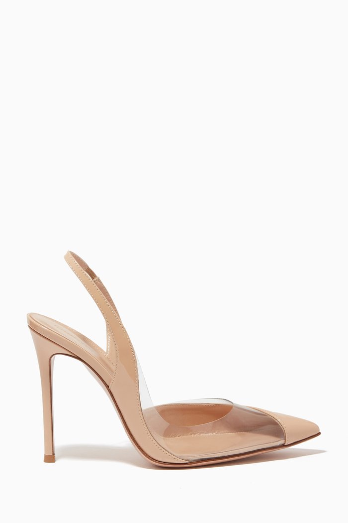 

Slingback Pumps 105 in Plexi & Patent Leather, Neutral