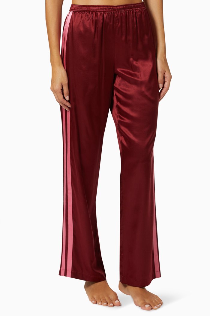 

Yana Pants in Viscose & Silk, Burgundy