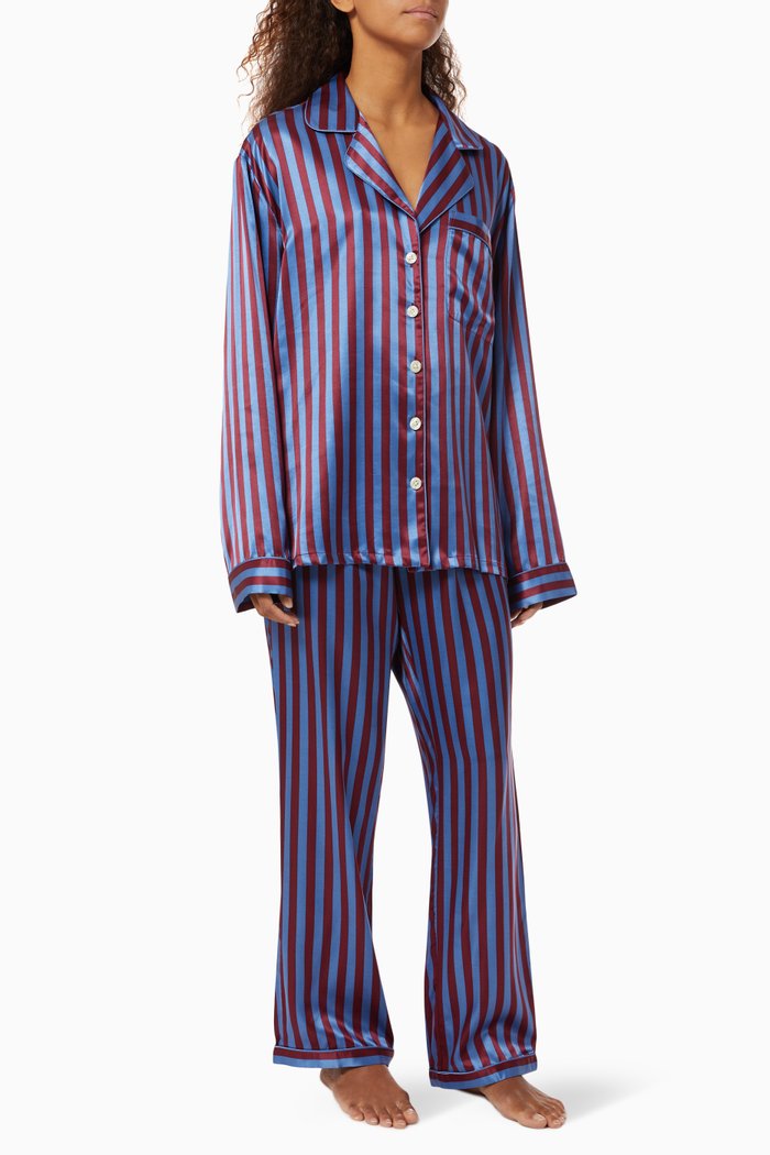 

Tommy Pajama Set in Noir, Blue