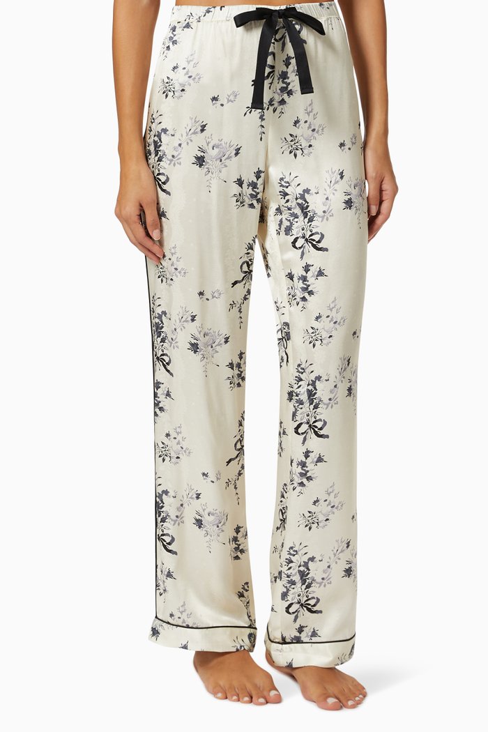 

Parker Pants in Viscose & Silk, Neutral