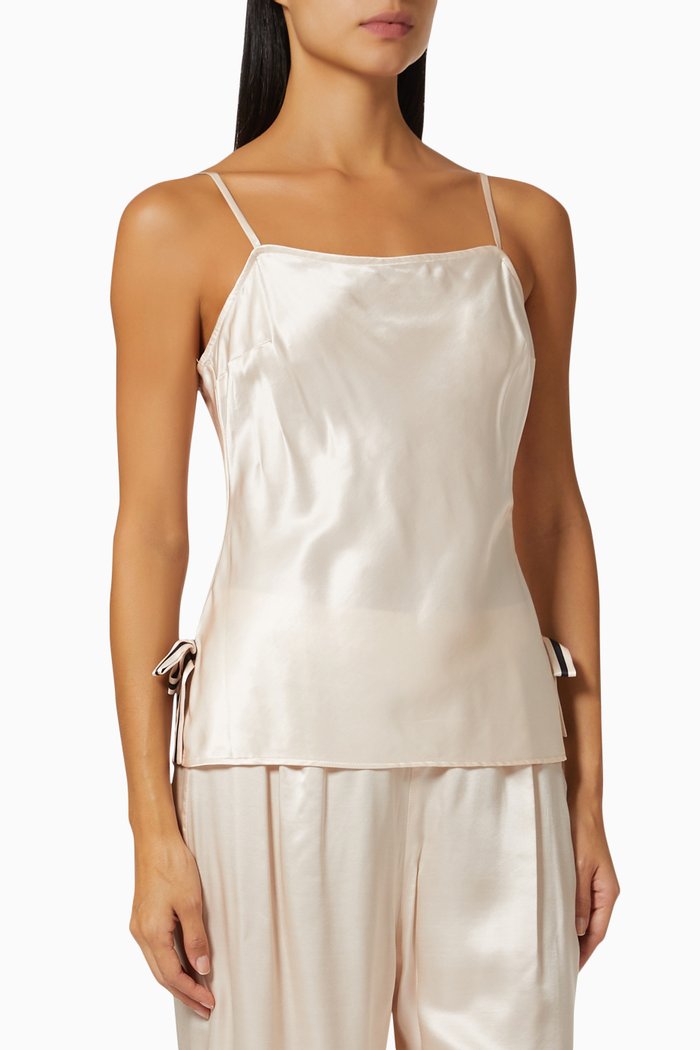 

Bonnie Cami Top in Viscose & Silk, Pink