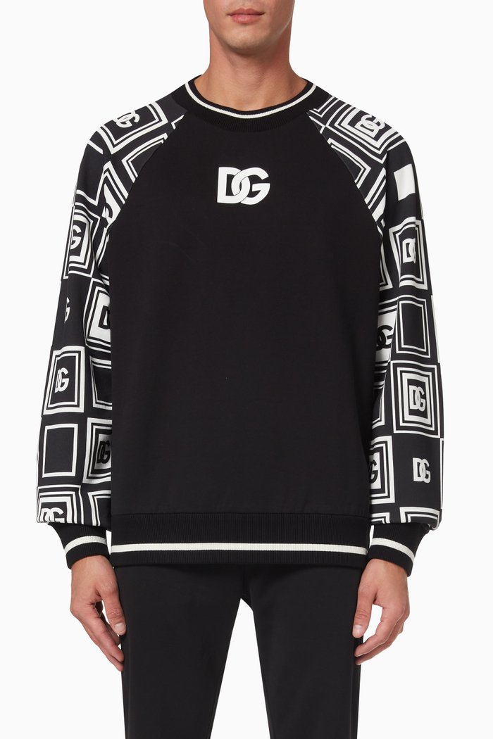 

Magnificent DG Logo Sweatshirt in Cotton Jersey, Black