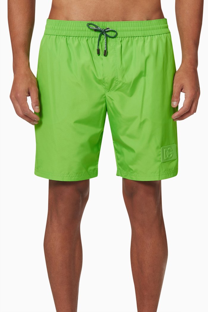 

Reborn To Live 3D Logo Swimshorts, Green
