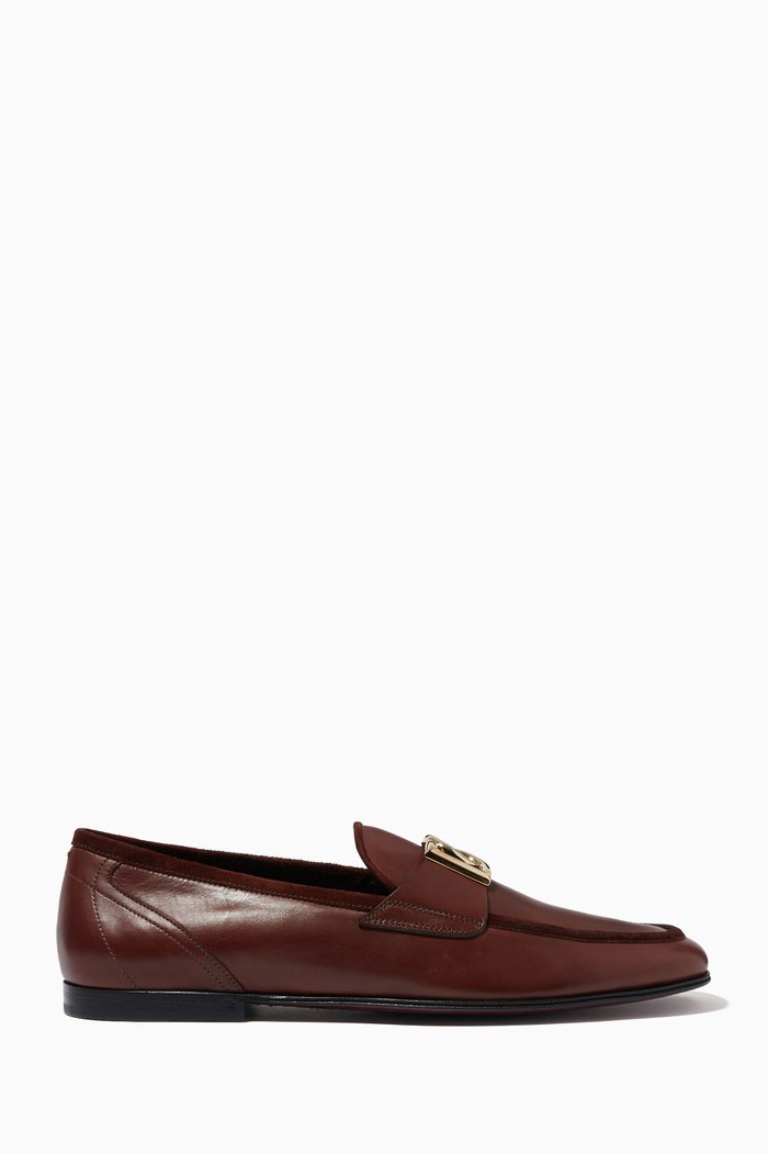 

Ariosto Slippers in Soft Leather, Brown