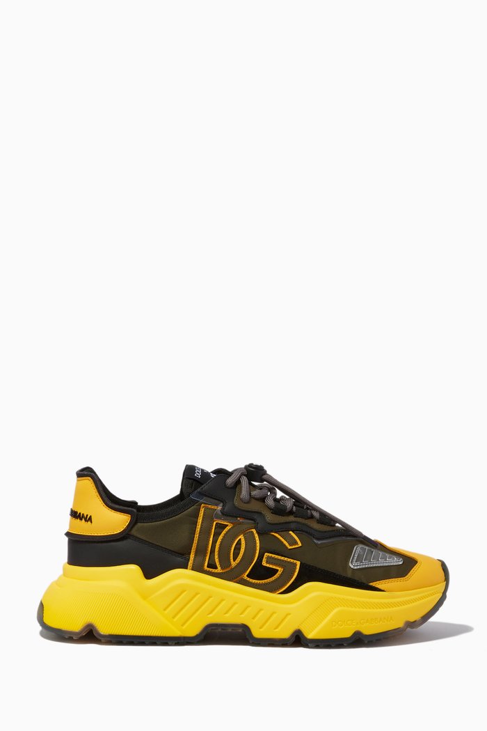 

Daymaster Sneakers with Crossover DG in Mixed Materials, Green