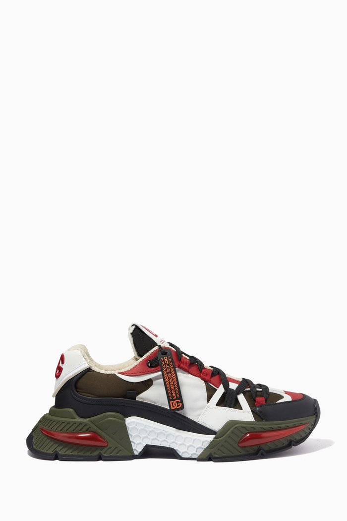 

Airmaster Sneakers in Mixed Materials, Green