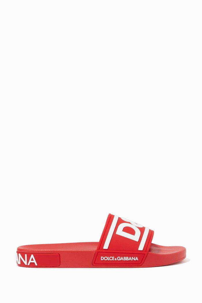 

D&G Slides in Rubber, Red