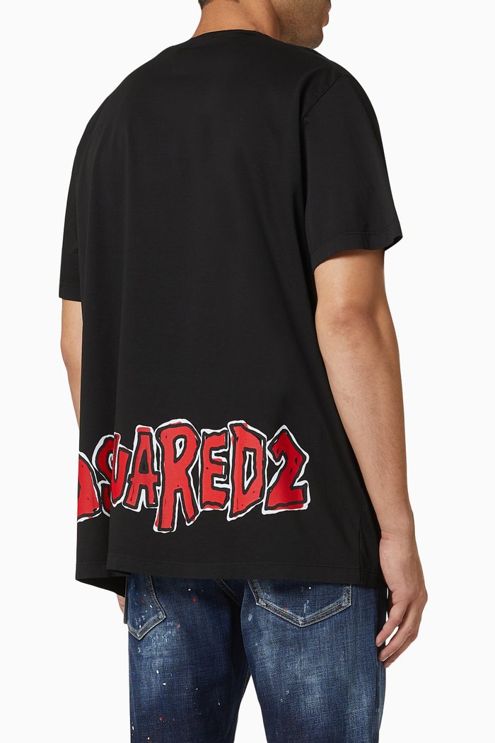

Back Logo Missy T-shirt in Cotton Jersey, Black