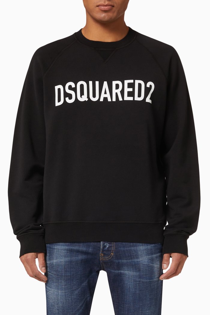 

Logo Sweater in Cotton, Black