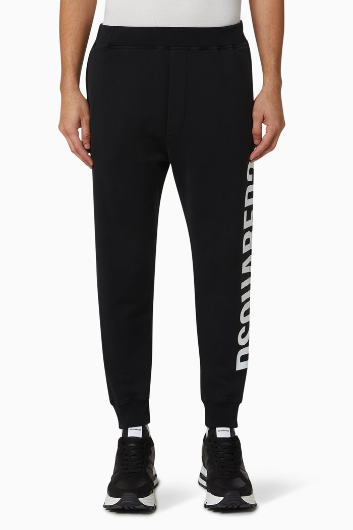

Vert Logo Track Pants in Fleece, Black