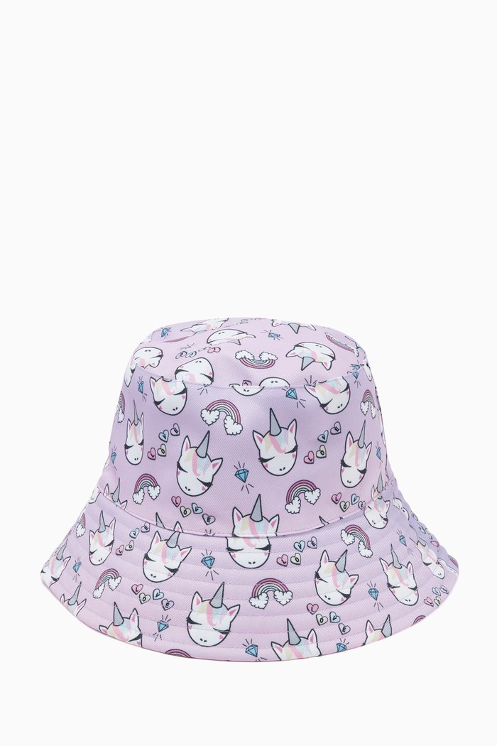 Miss Gwen Print Bucket Hat, Pink