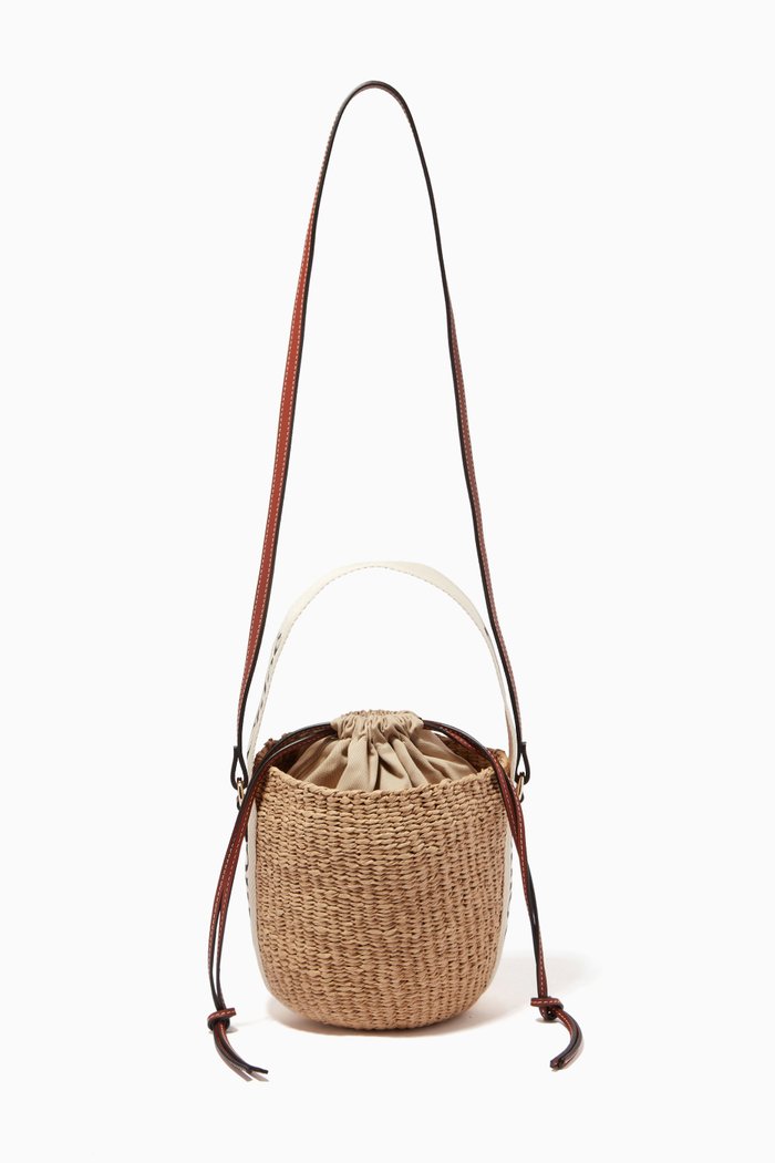 

x Mifuko Small Woody Basket in Fair Trade Paper, White