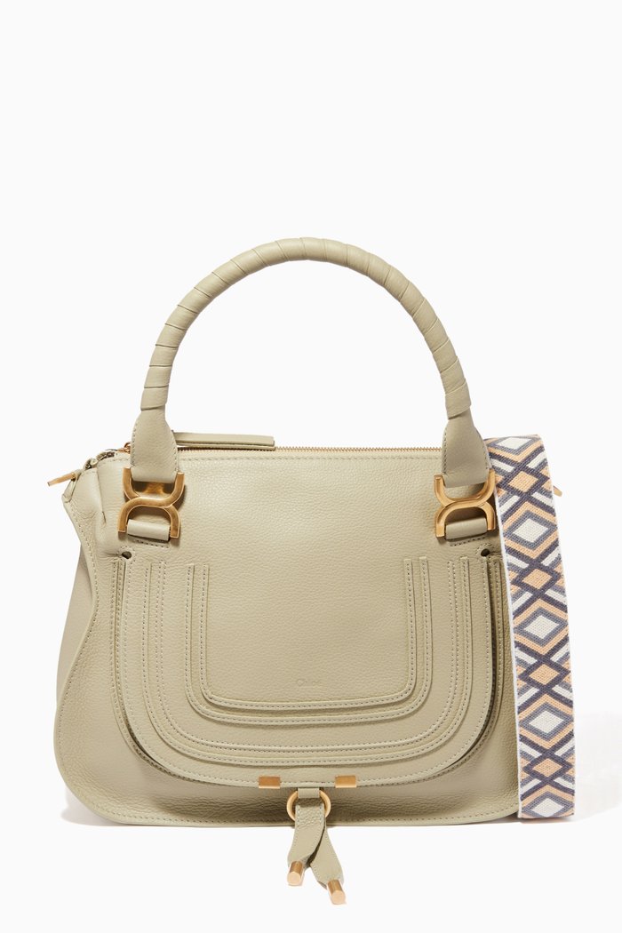 

x MADE51 Marcie Handbag in Grained Calfskin, Green