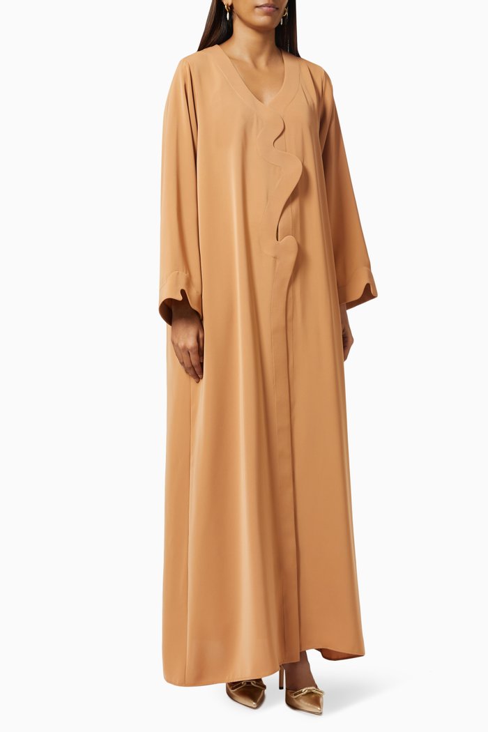 

Cloud Abaya in Crepe, Neutral