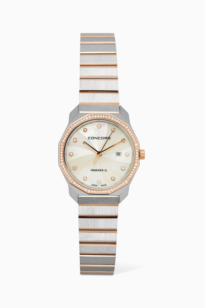 Mariner SL Diamond Watch, Rose gold