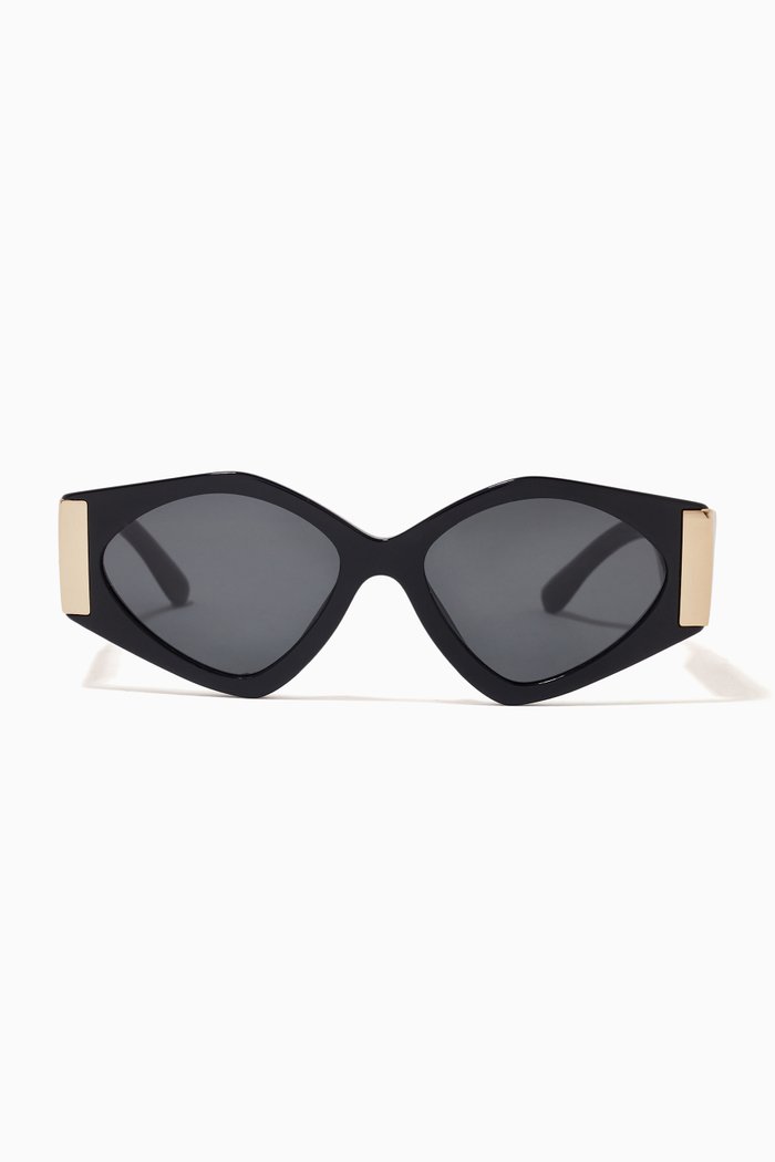 

DG Cat-eye Sunglasses in Acetate, Black