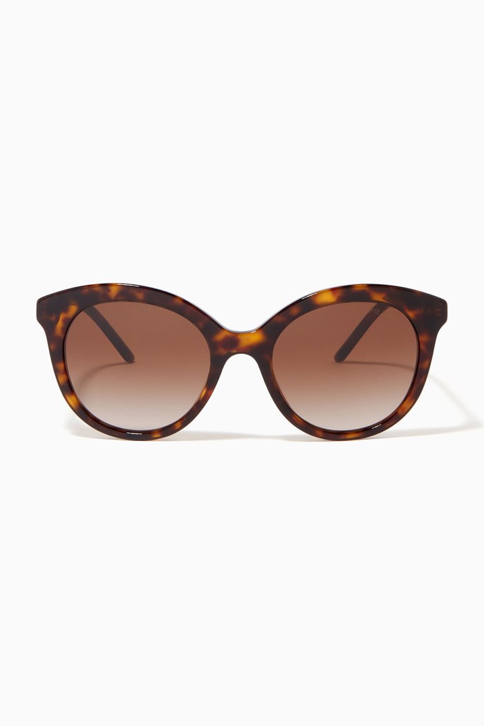 

Cat-eye Sunglasses in Acetate, Brown