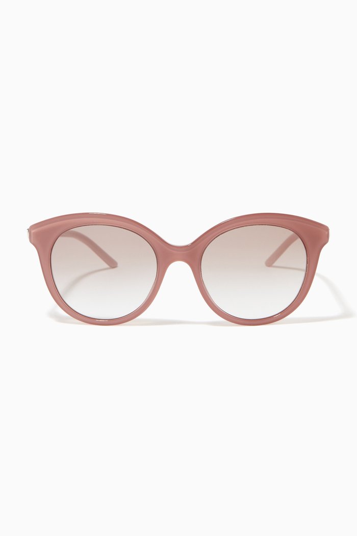 

Cat-eye Sunglasses in Acetate, Brown