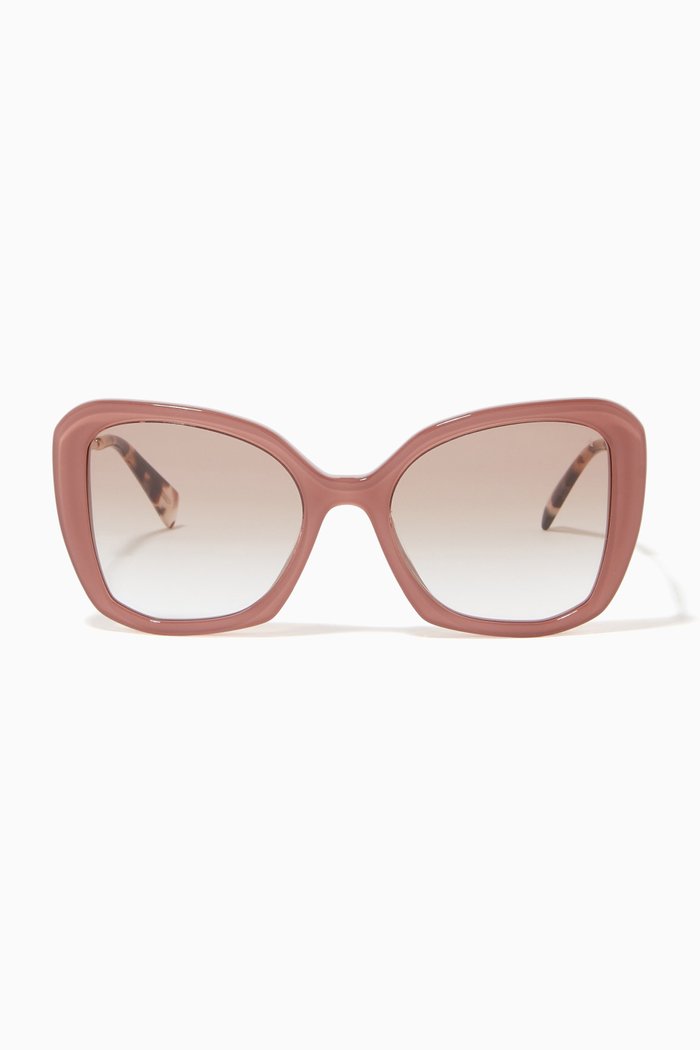 

Butterfly Sunglasses in Acetate, Brown