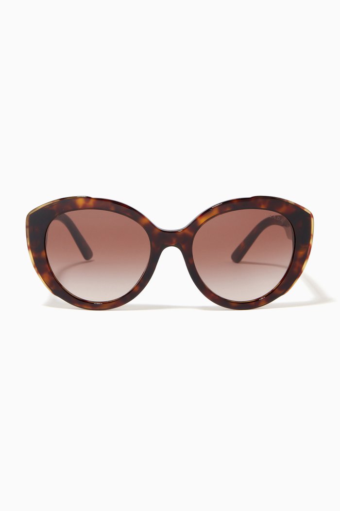 

Cat-eye Sunglasses in Acetate, Brown