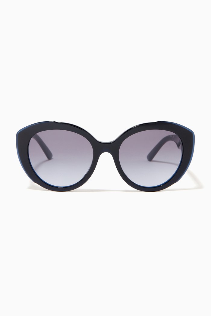 

Cat-eye Sunglasses in Acetate, Blue