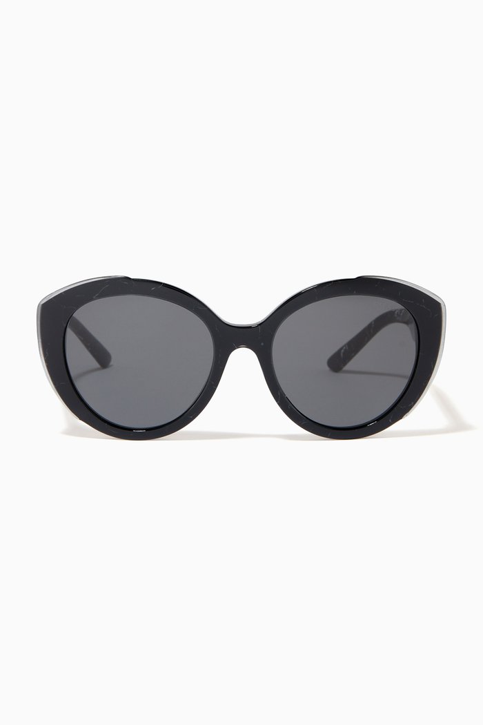 

Cat-eye Sunglasses in Acetate, Black