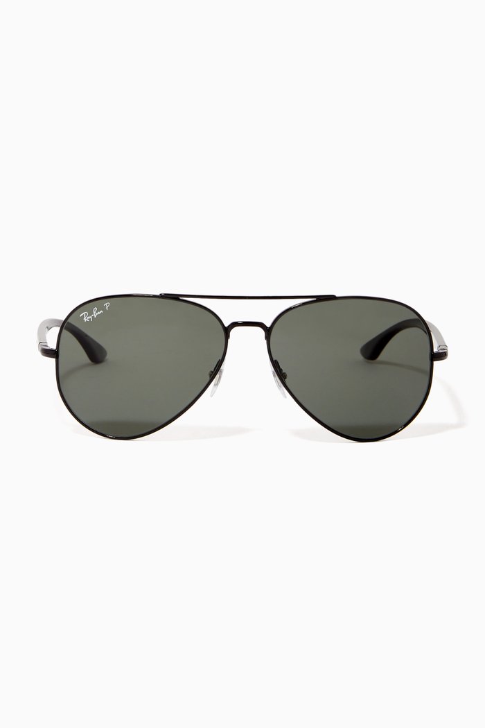 

RB3675 Aviator Sunglasses in Metal, Black
