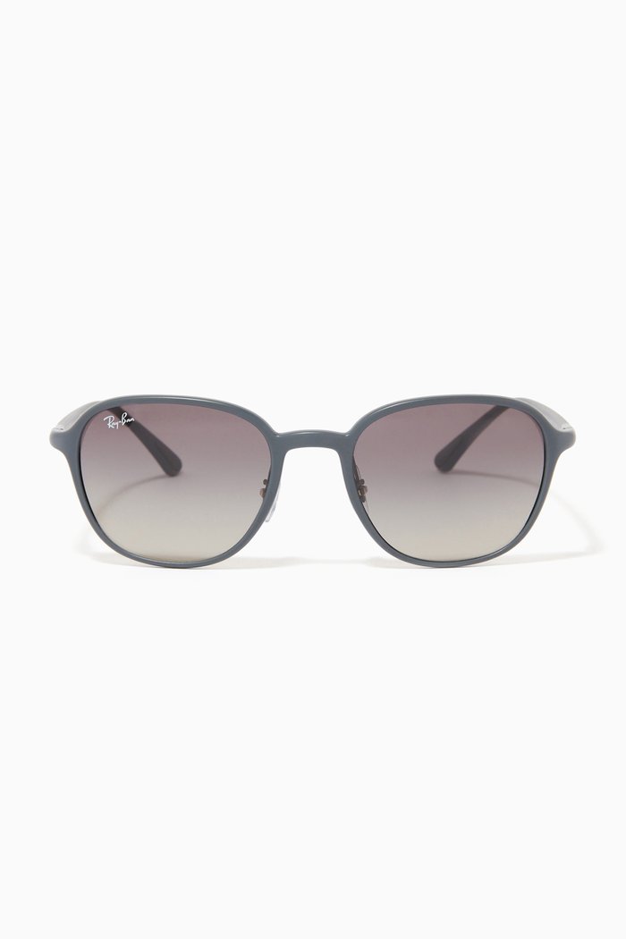 

RB4341 Chromance Square Sunglasses in Acetate, Grey
