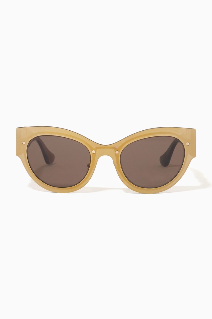 

Cat Eye Sunglasses in Acetate, Brown