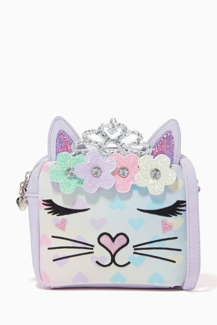 

Miss Bella Flower Crown Heart Print Crossbody, Multicolour